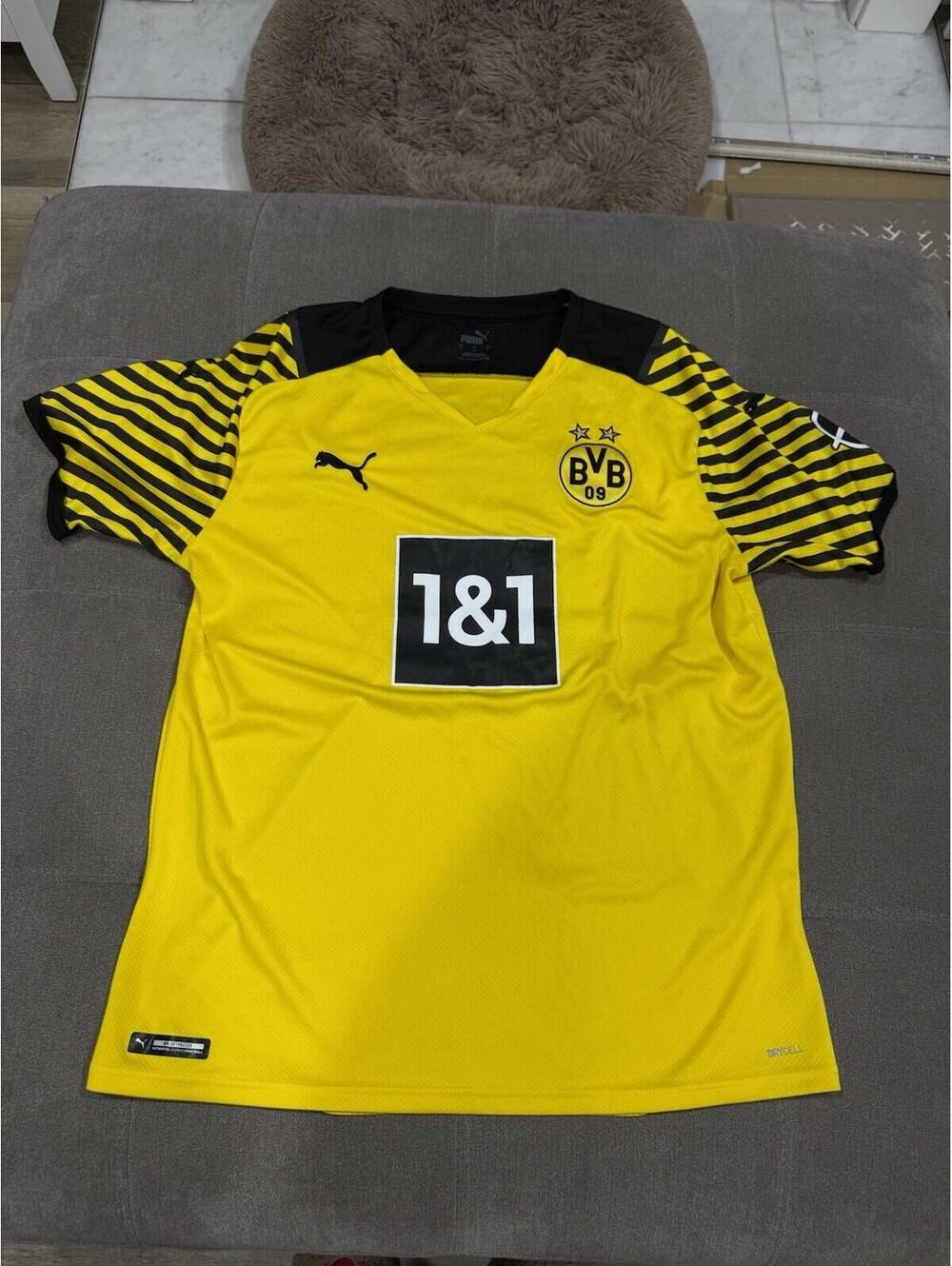 Puma Borussia Dortmund BVB 21/22 Home Jersey Official  Men's Large